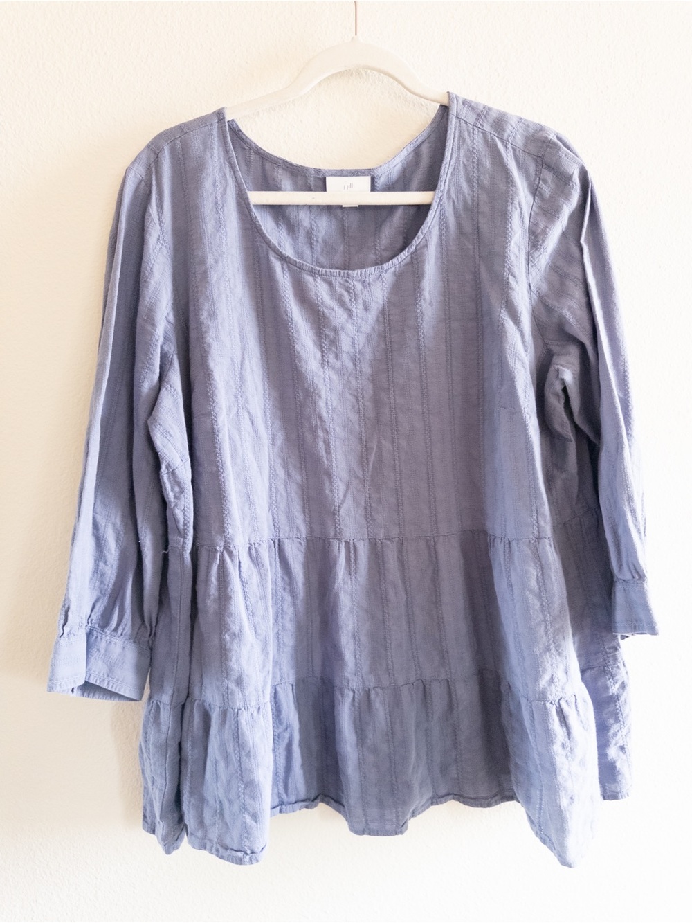 J. Jill Cotton Skirted Peasant Tunic Top size XL